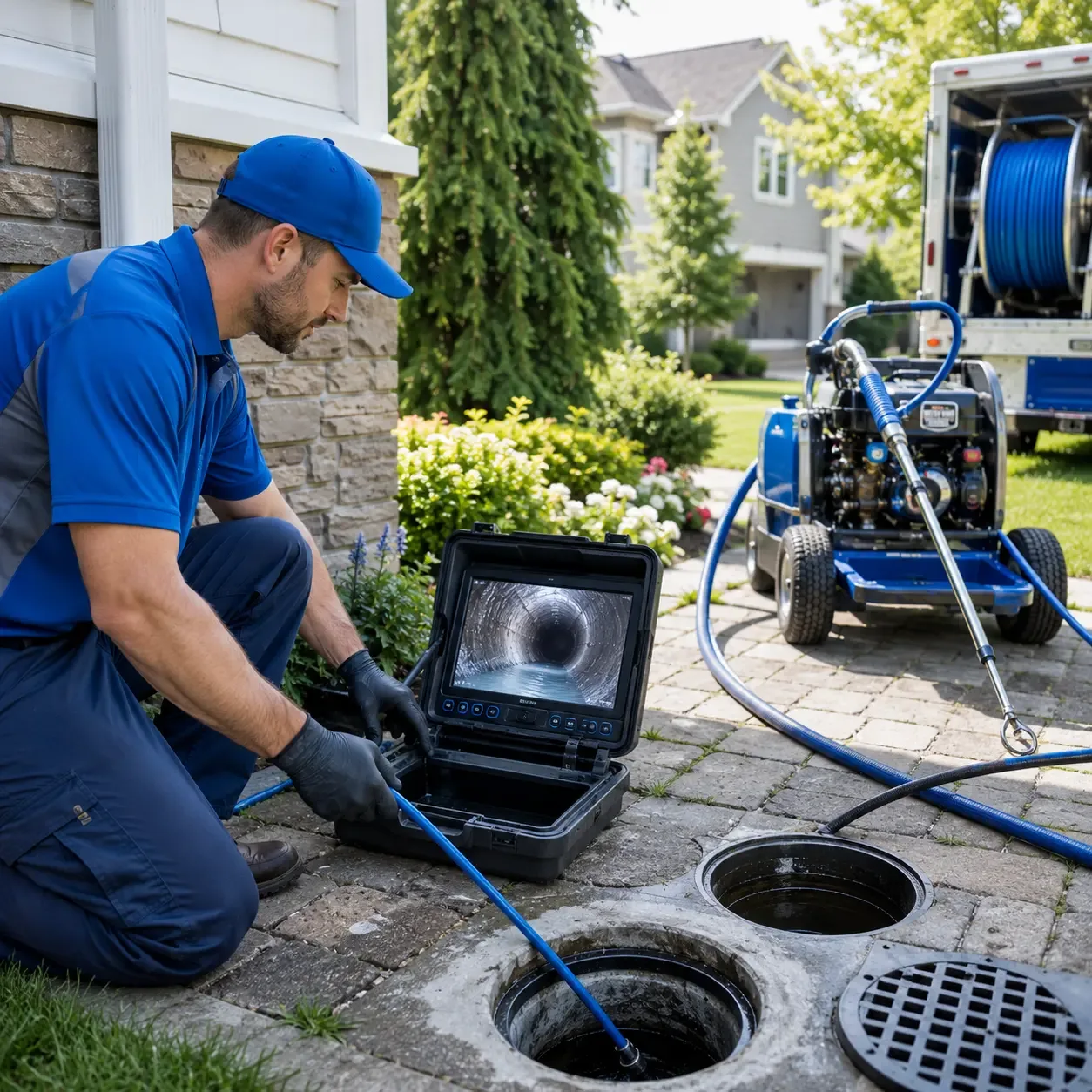Outdoor drain cleaning professionals serving Flat Rock, NC